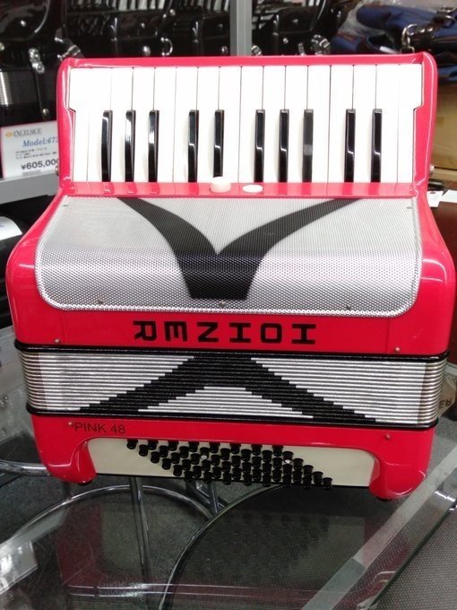 中古】HOHNER Pink48｜アコーディオン横丁