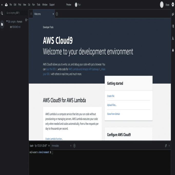AWSを使って仮想通貨自動売買botを動かそう（Cloud9でインスタンスを新規作成）Vol.2｜たのしい仮想通貨女子会コインガールズ