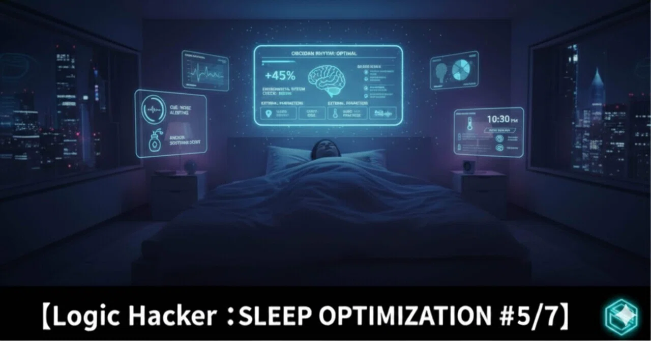 【睡眠DEEP DIVE #5】寝室を「眠りの聖域」に変えろ。意志力を使わずに、勝手に眠れる環境デバッグ術。｜Logic Hacker