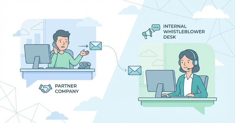 2026年12月1日施行 公益通報者保護法改正パートナー（委託先）からの通報 会社はどう受ける？ eyecatch