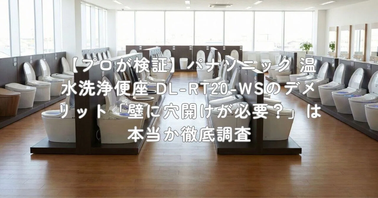 プロが検証】パナソニック 温水洗浄便座 DL-RT20-WSのデメリット「壁に