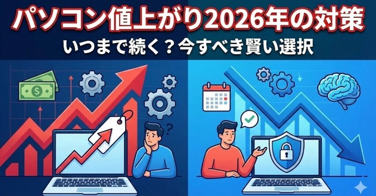 パソコン値上がり2026年の対策｜いつまで続く？今すべき賢い選択｜REN 