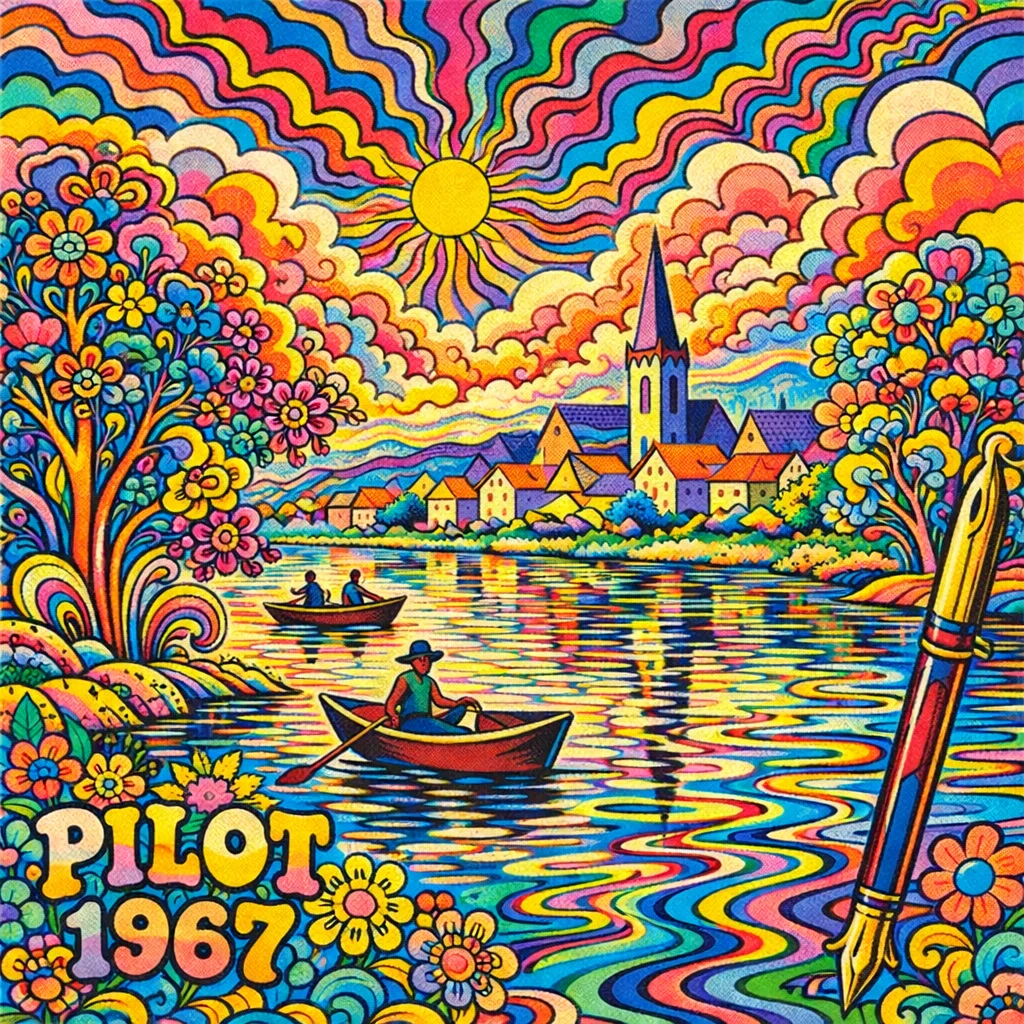 ChatGPTでモネを1967年サイケデリックにしてみた｜kon