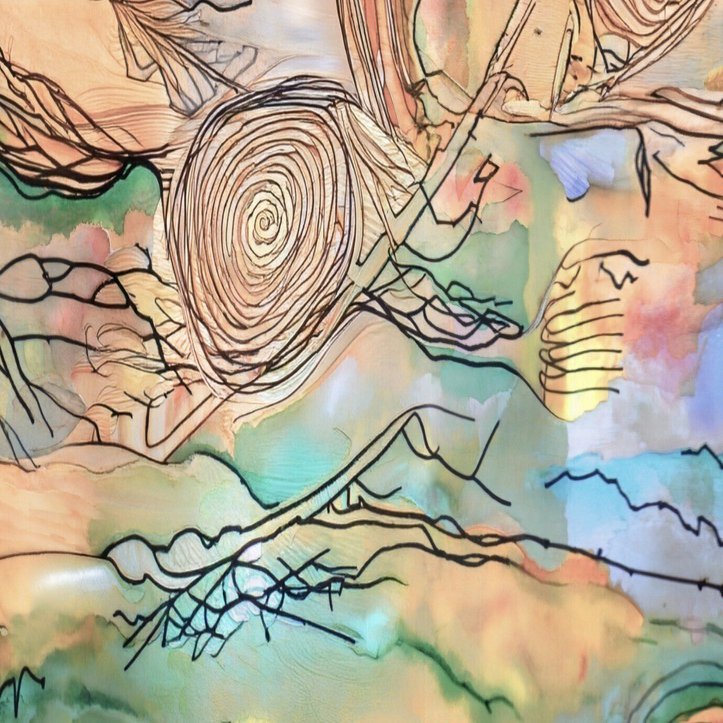 自分の描いた線画をAIでマージして再構成してみた。この感覚は横尾忠則