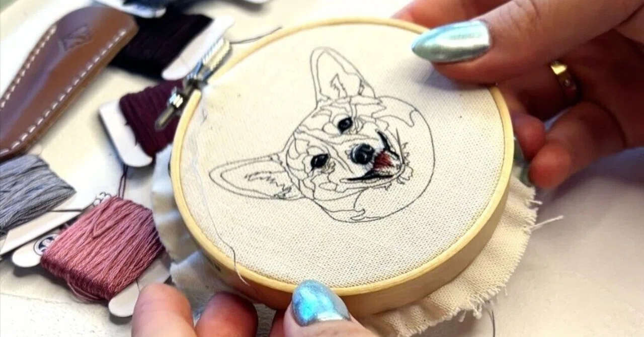 Introducing my 'first work' from when I just started embroidery