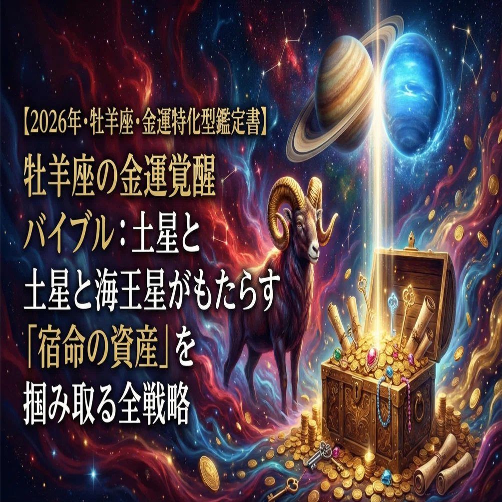2026年・牡羊座・金運特化型鑑定書】牡羊座の金運覚醒バイブル：土星と