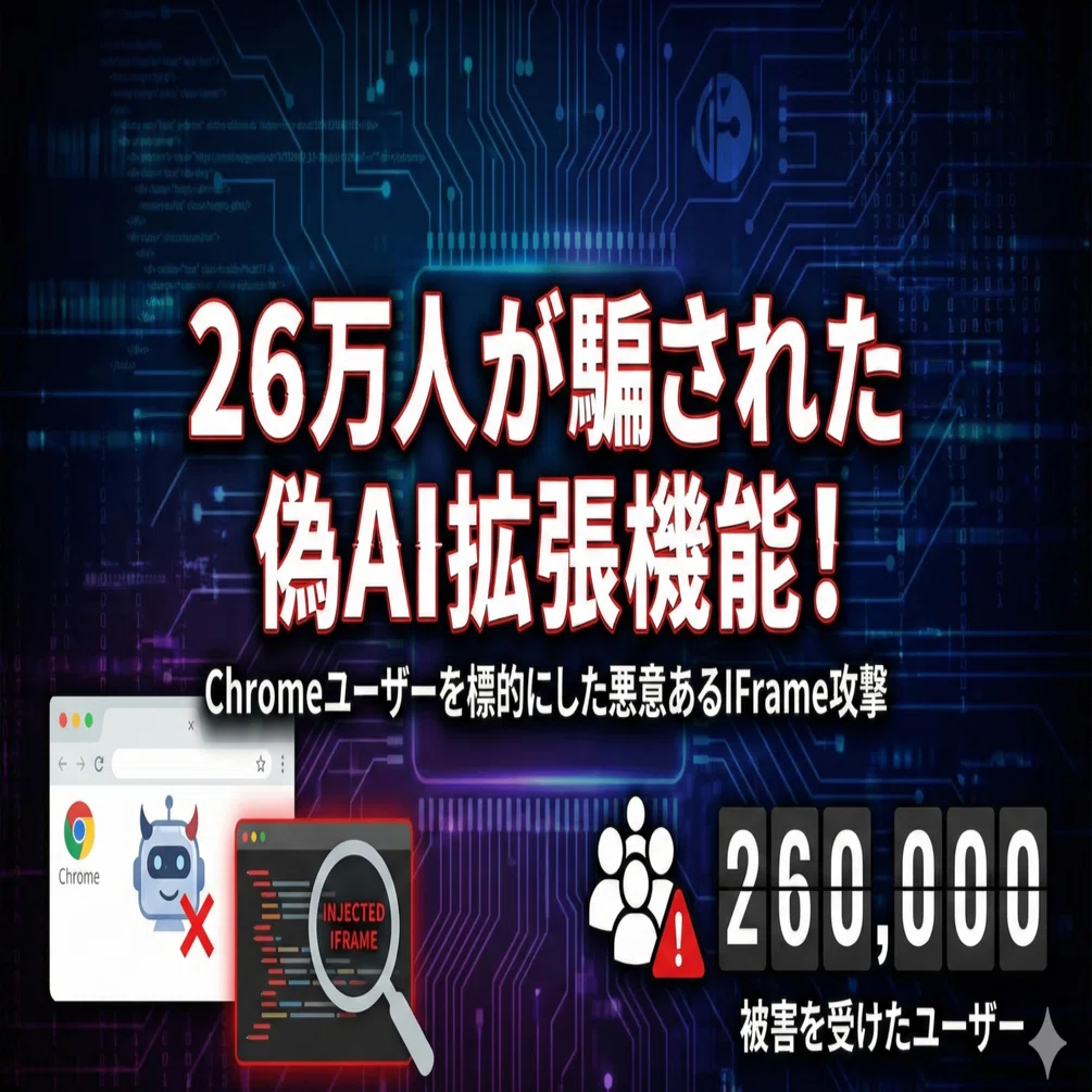 ａｉ確認ページ　２６０３１９ 26万人が騙された偽AI拡張機能！｜株式会社アズジェント【公式】