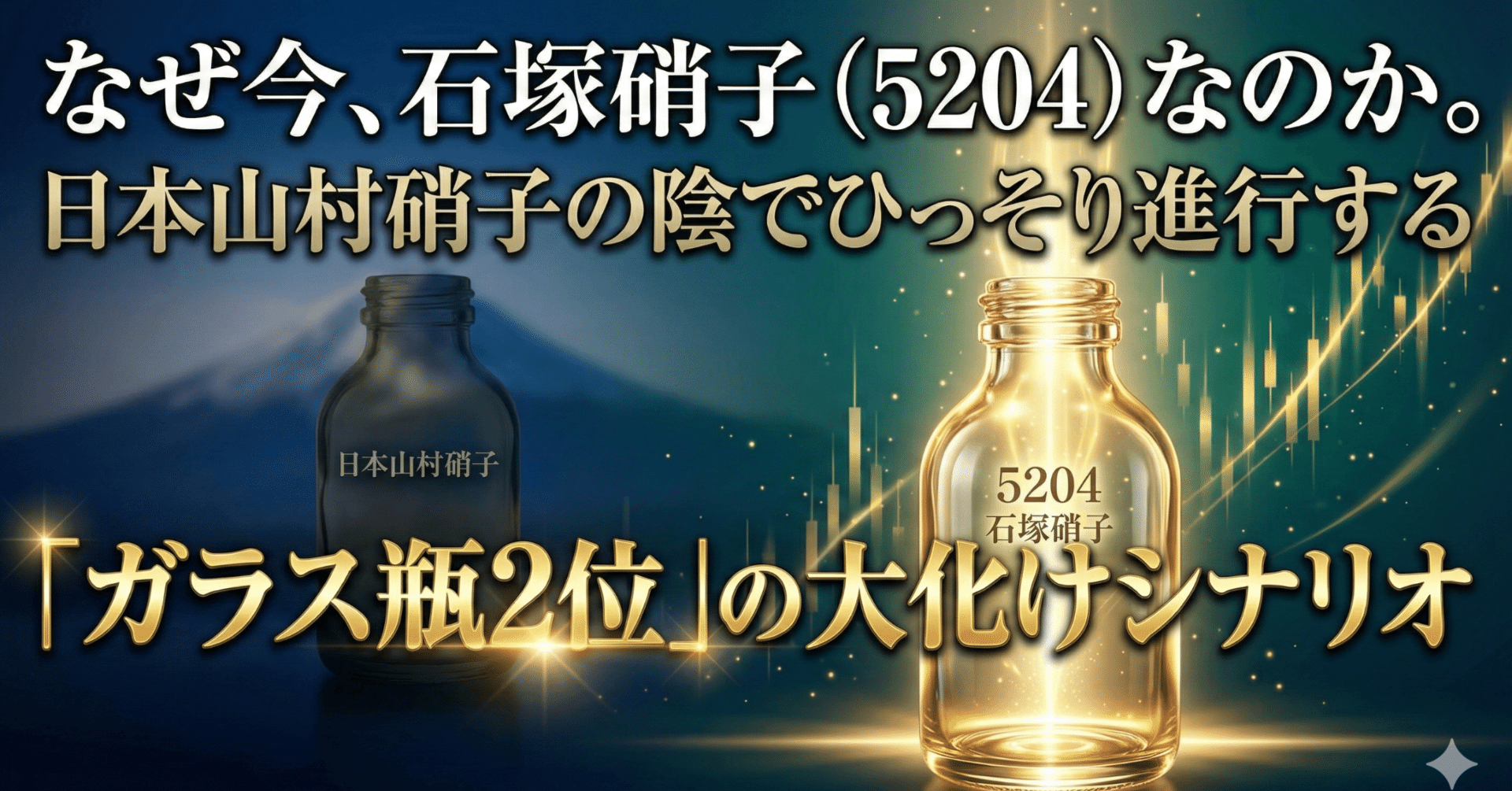 なぜ今、石塚硝子（5204）なのか。日本山村硝子の陰でひっそり進行する