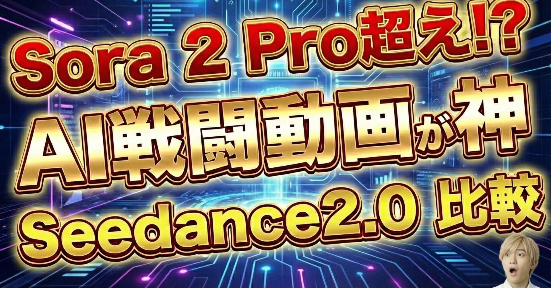 最新AIモデル「Seedance 2.0」Sora 2 pro・Wan2.6・Kling 2.6と比較