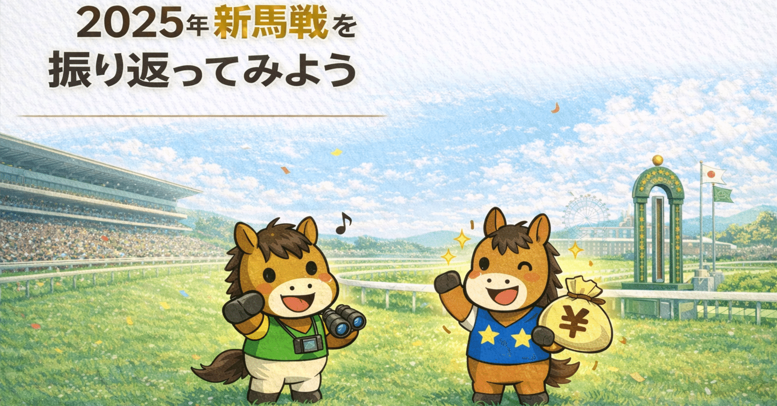 新馬戦初心者が2025年新馬戦を成績と共に振り返る｜弱気な競馬好き/ゆる