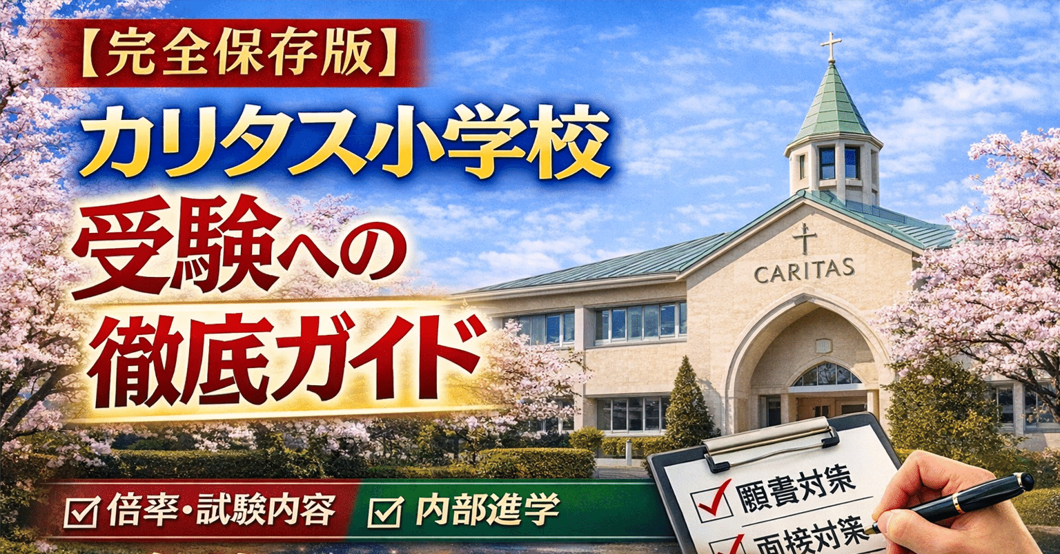 お受験ガイド】カリタス小学校 受験への徹底ガイド〜独自の教育