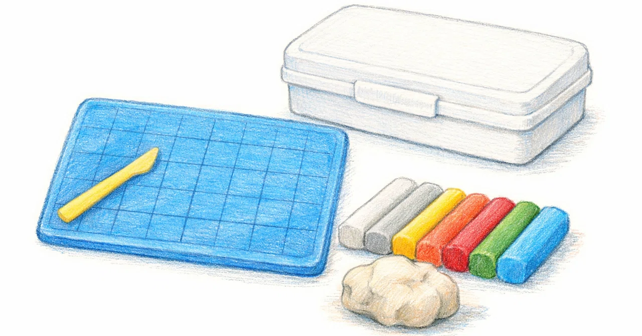 ダイソーの粘土ケースを無地にしてやったぜ…【シールを剝がすにはドライヤー×ハンドクリーム】｜take