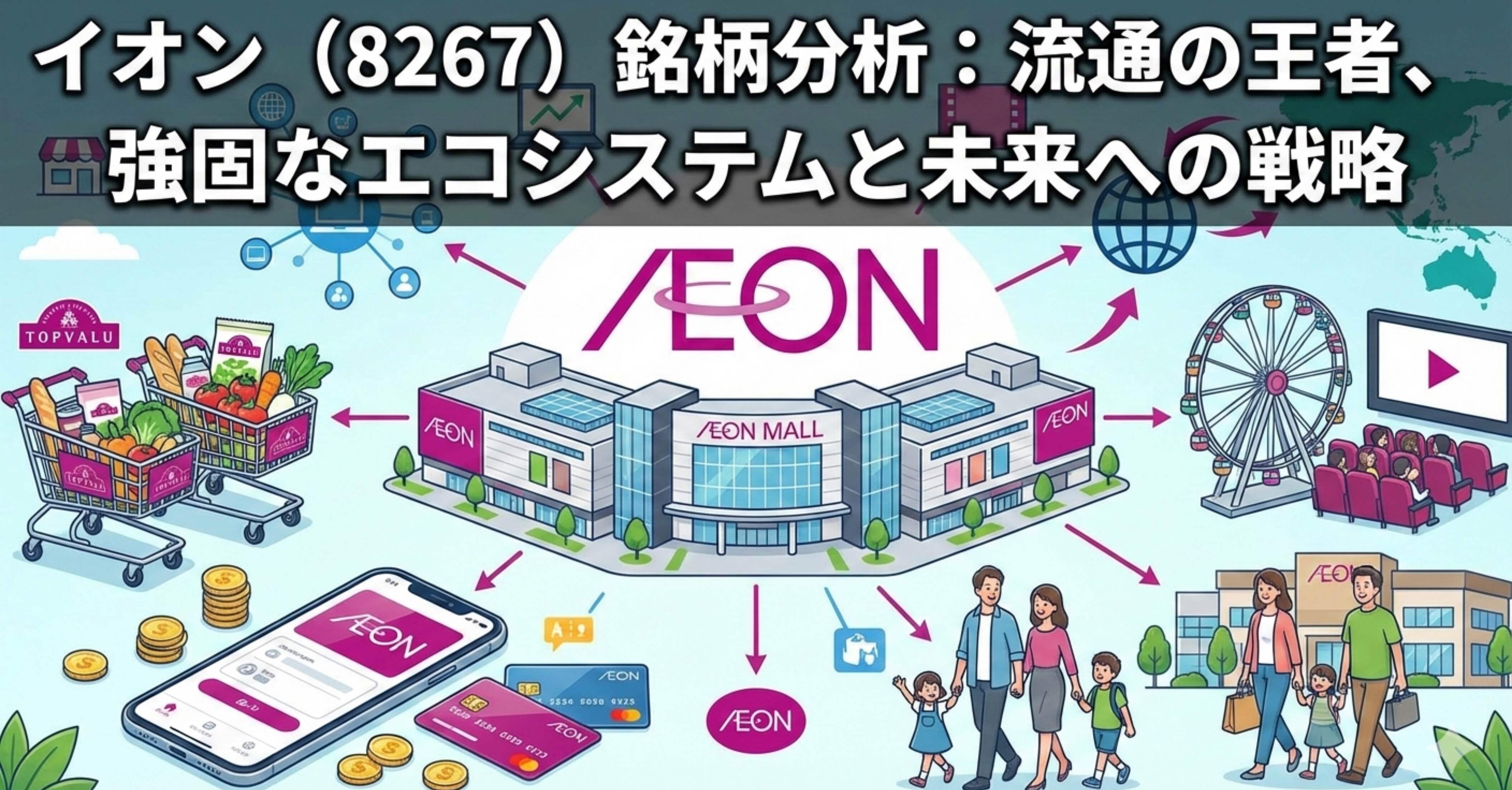 銘柄分析】流通の王者イオン（8267）：強固なビジネスモデルと株主還元