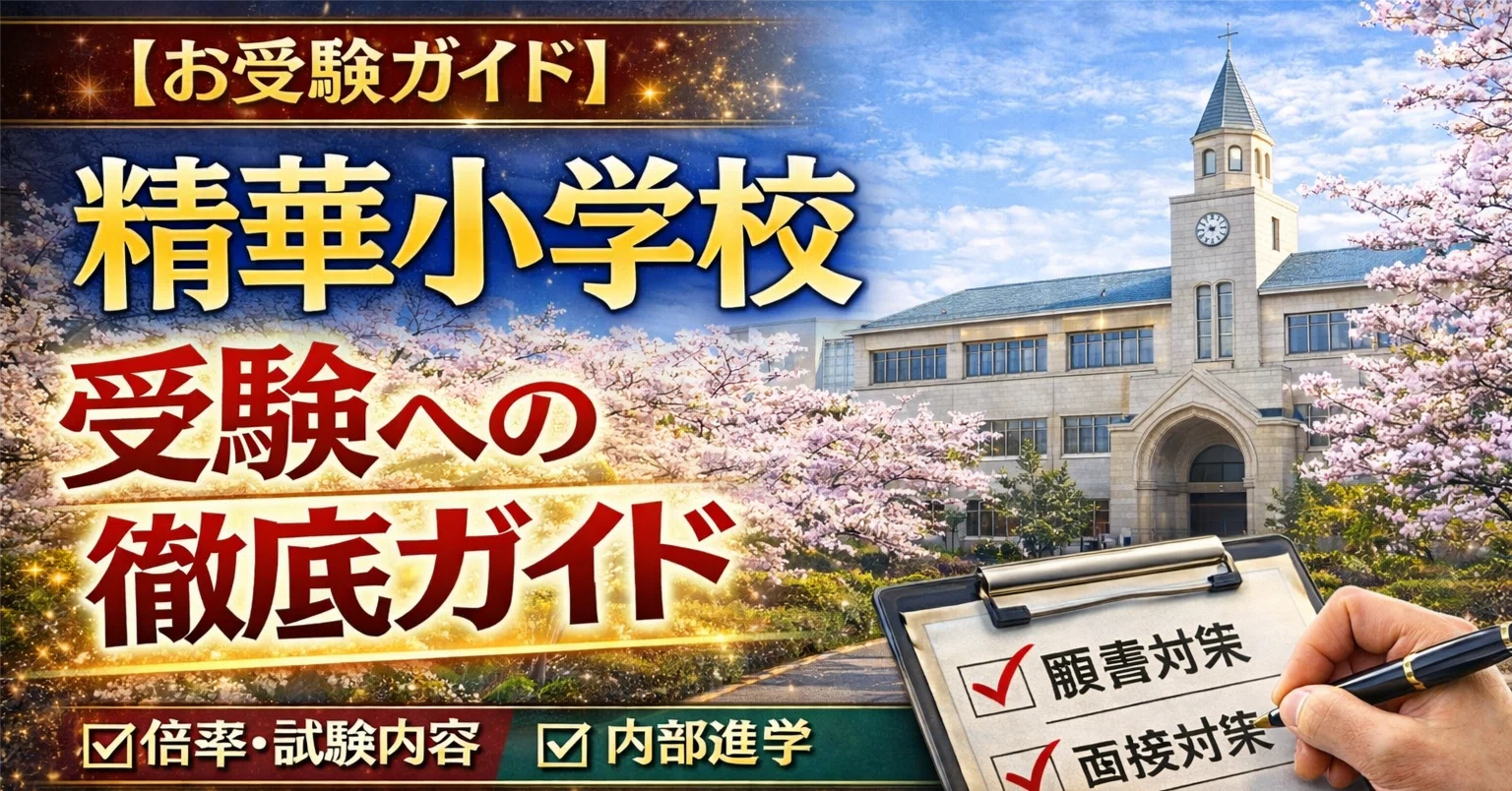 お受験ガイド】精華小学校 受験への徹底ガイド〜「中学受験」最強校の