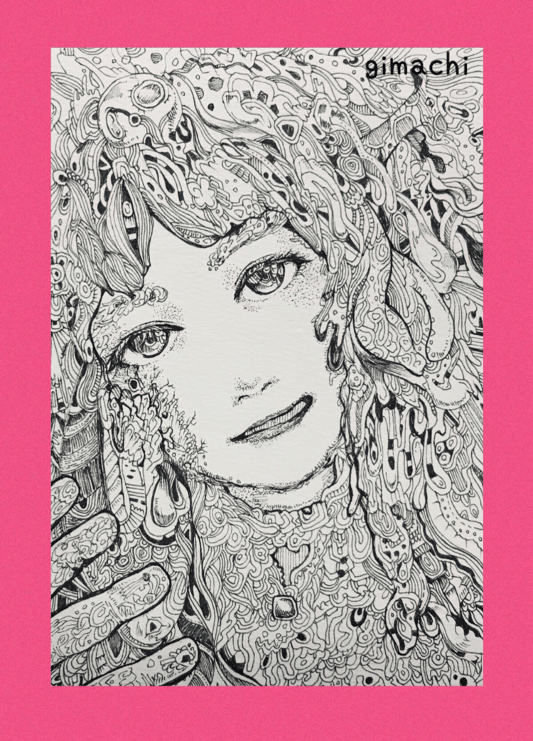 ポストカード落書き｜ぎまち｜note