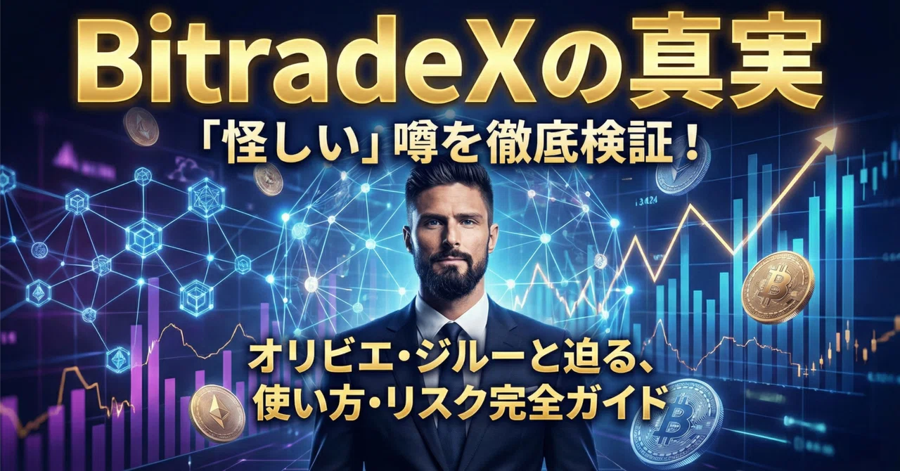 BitradeX(ビットレードエックス)とは？「怪しい」という評判の真実｜使い方からリスクまで徹底解説｜投資のみで生活中、自動売買と仮想通貨 ...