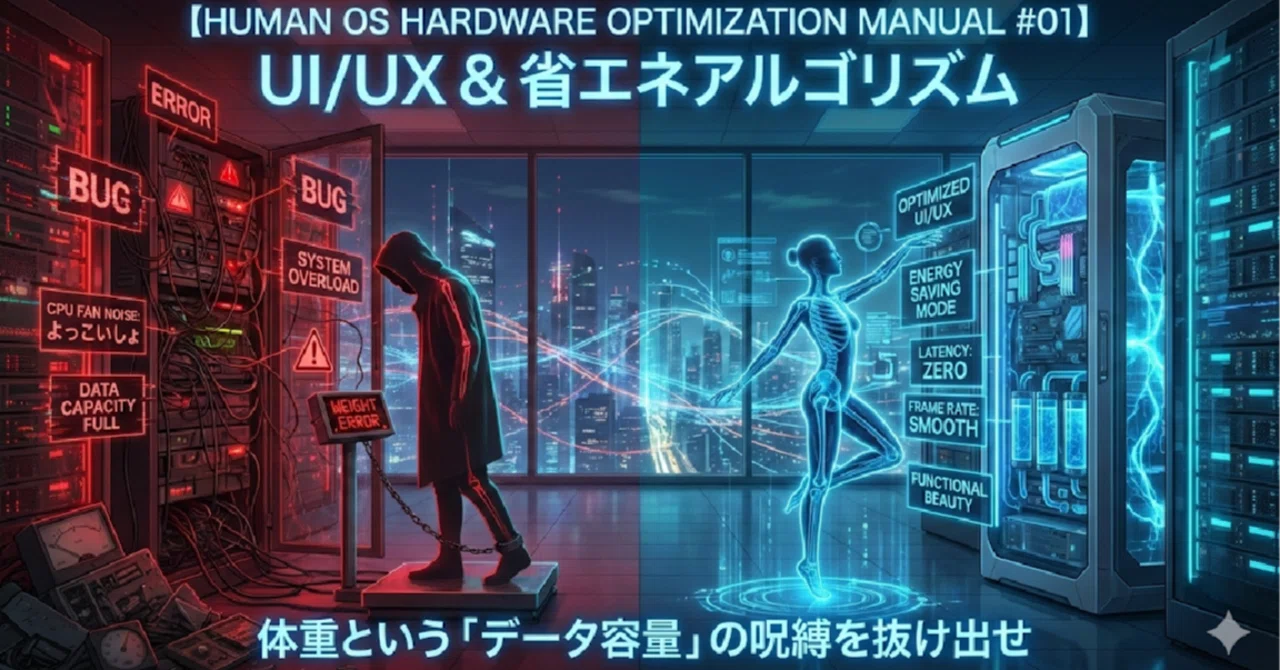 【Human OS ハードウェア最適化マニュアル #01】UI/UXと省エネアルゴリズム：体重という「データ容量」の呪縛を抜け出せ｜ Life ...