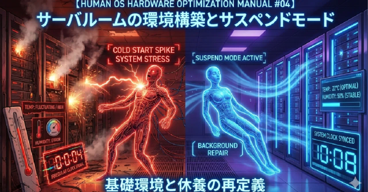 【Human OS ハードウェア最適化マニュアル #04】サーバルームの環境構築とサスペンドモード：基礎環境と休養の再定義｜ Life ...