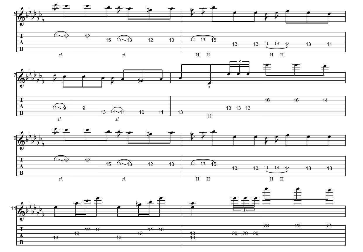 tab譜 ギター】ラ・カンパネラ【tab譜】｜vebe