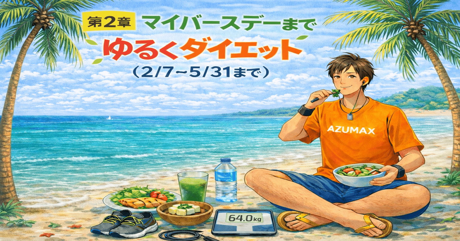 ダイエット37日目 2026.2.23｜あずまっくすCEO