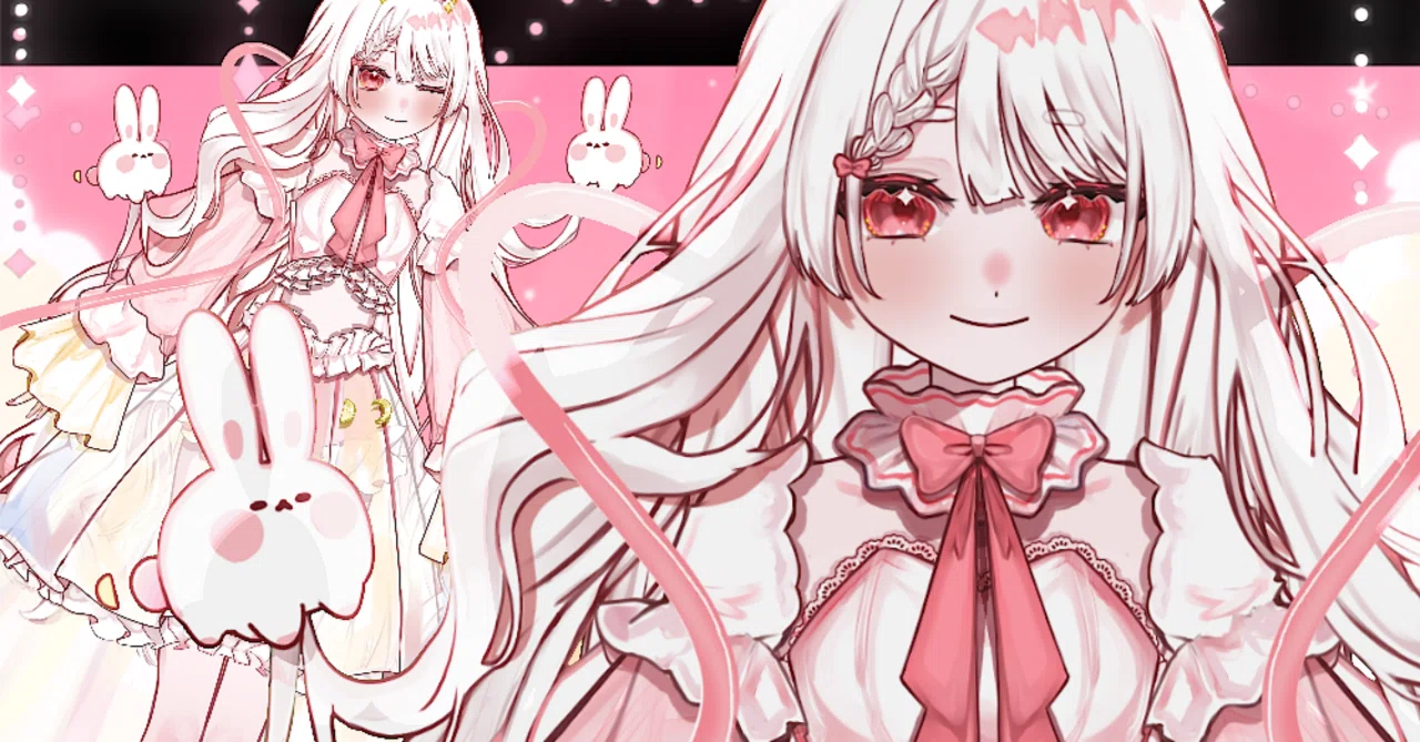 ✨販売開始✨月うさぎモチーフの女の子🐇🌙｜杏仁屋/annin_Live2D