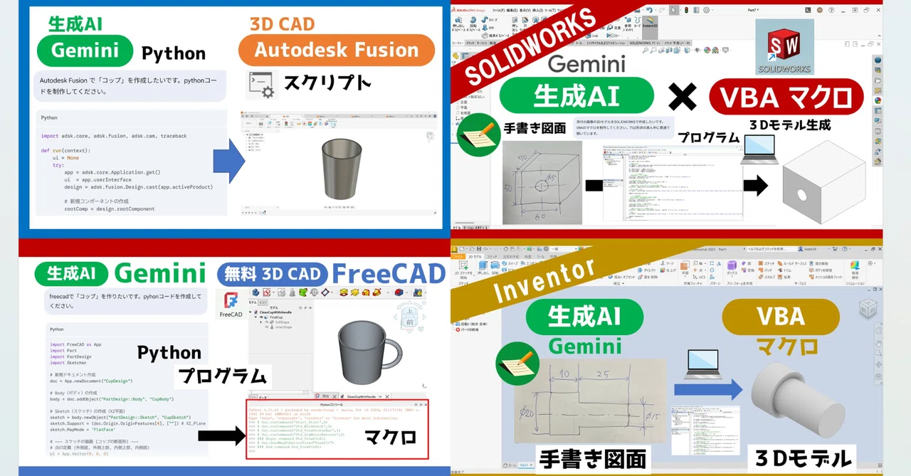 Create 3D models by loading programs created with Generative AI into 3D ...