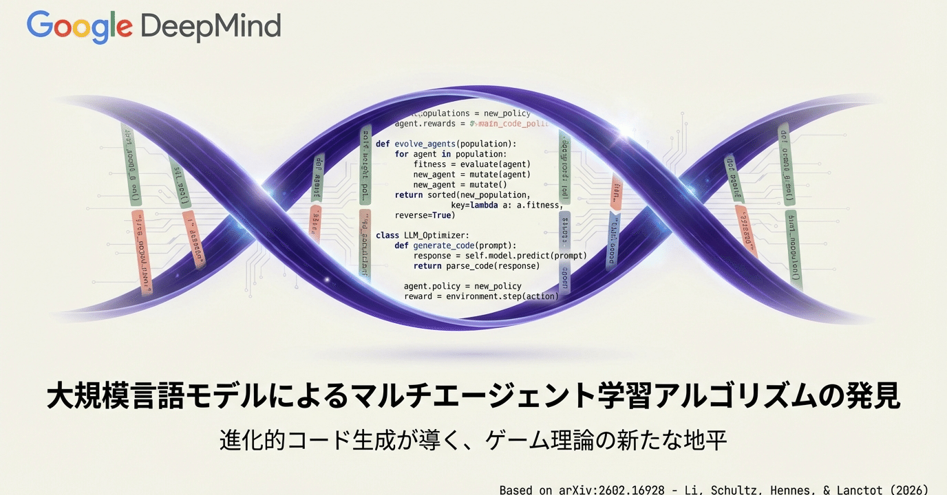 人間の直感を超えたAI：Google DeepMindがLLMを使って「次世代