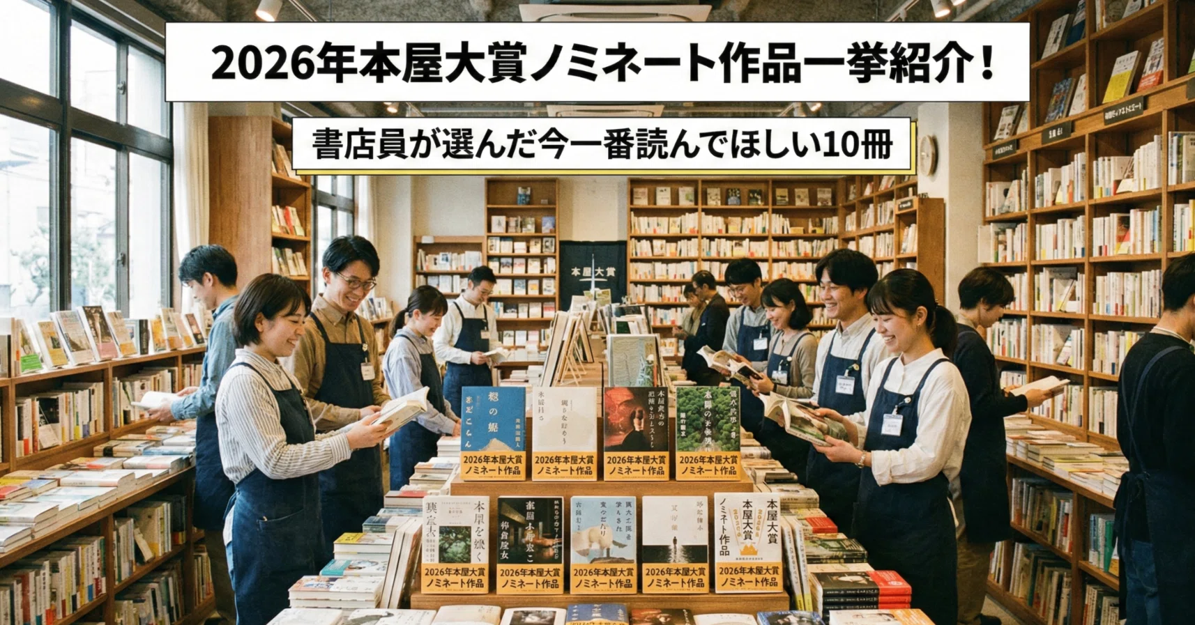 2026年本屋大賞ノミネート作品一挙紹介！】書店員が選んだ今一番読んで