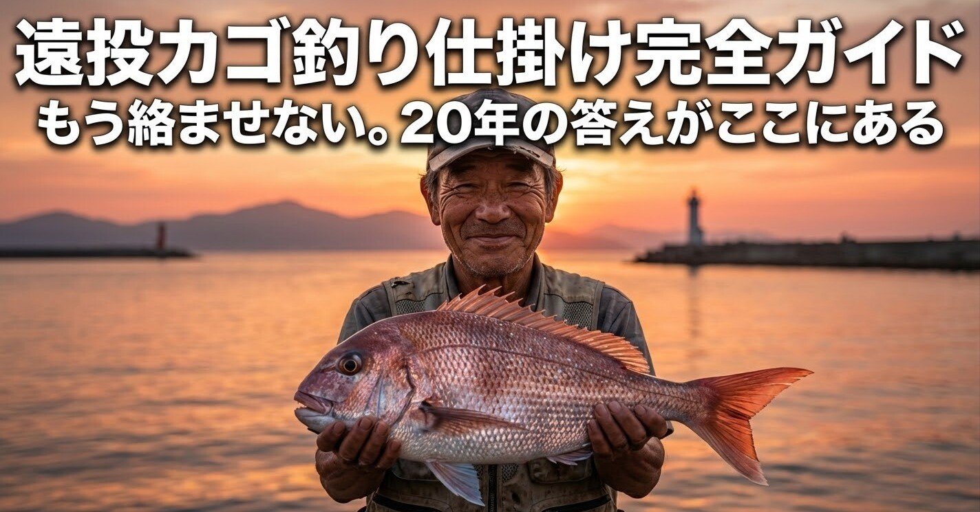 図解】遠投カゴ釣り仕掛けの作り方完全ガイド｜絡まない秘訣と魚種別