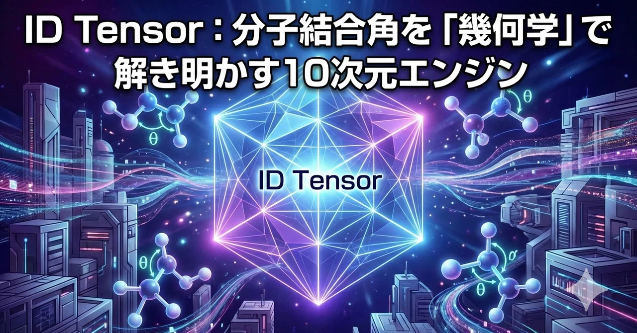 ID Tensor：分子結合角を「幾何学」で解き明かす10次元エンジン｜桐生直樹