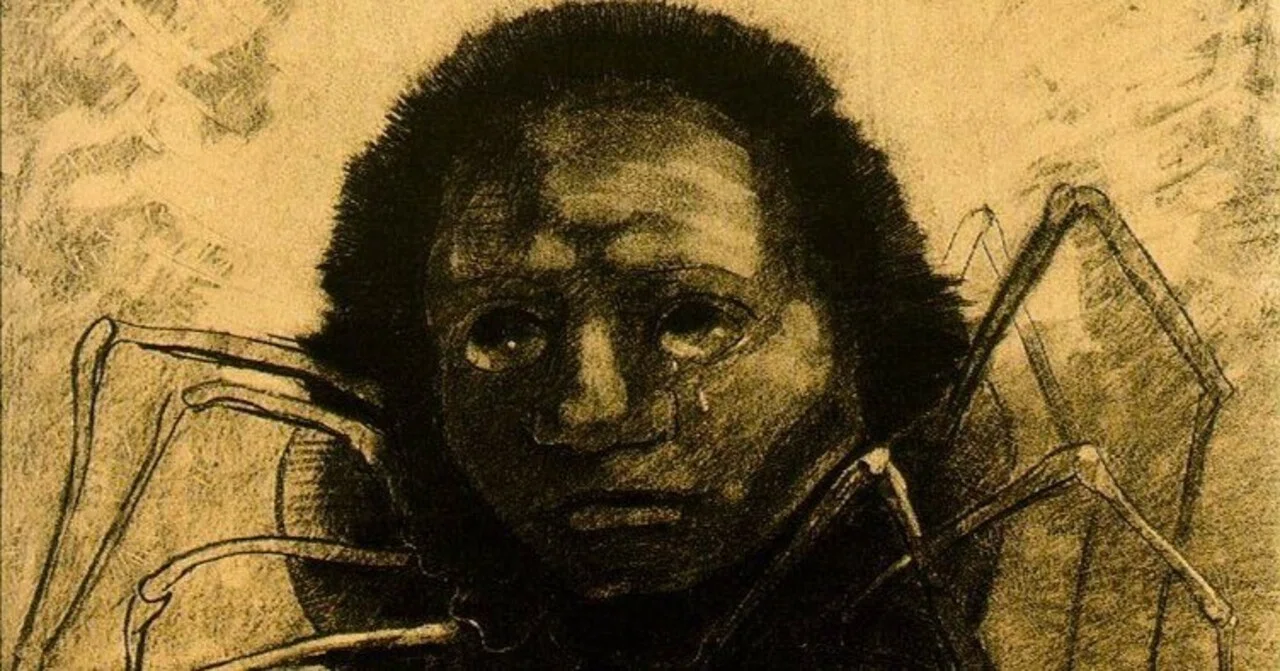 A lonely 'tear' dwelling in the darkness. Odilon Redon's 'The