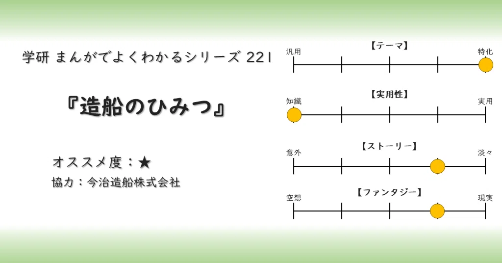 新品 未読品 まんがでよくわかるシリーズ221 造船のひみつ 【公式通販】