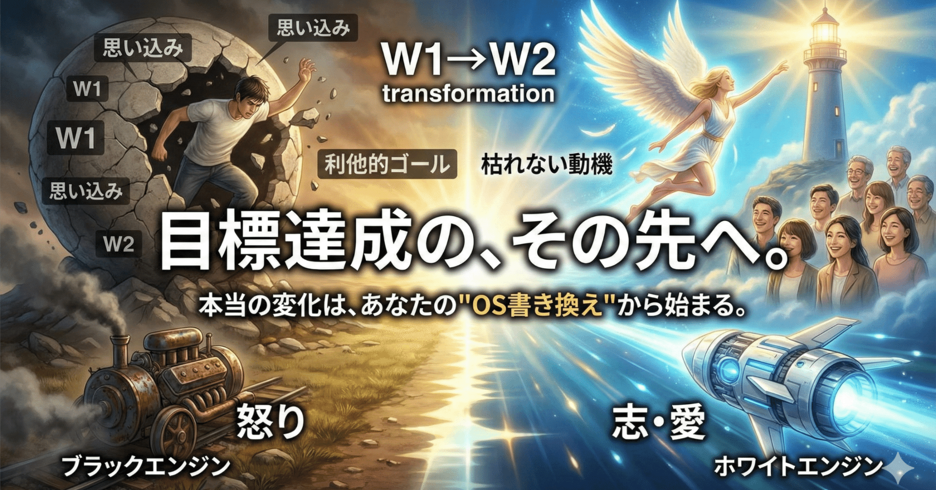ゴール達成しても満たされないあなたへ。人生のOSを書き換える「3つの