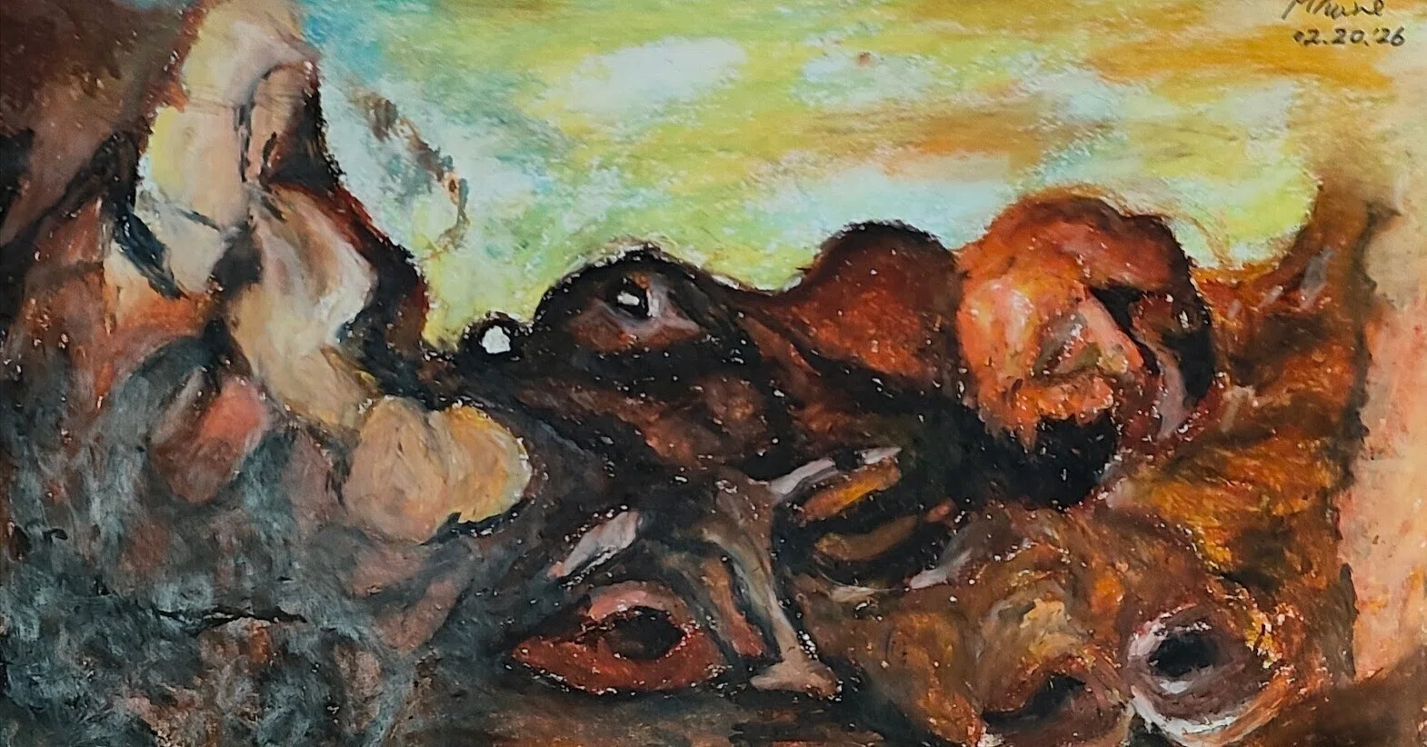 絵画ミニミニミステリー 第151回「靉光『眼のある風景』1938年 