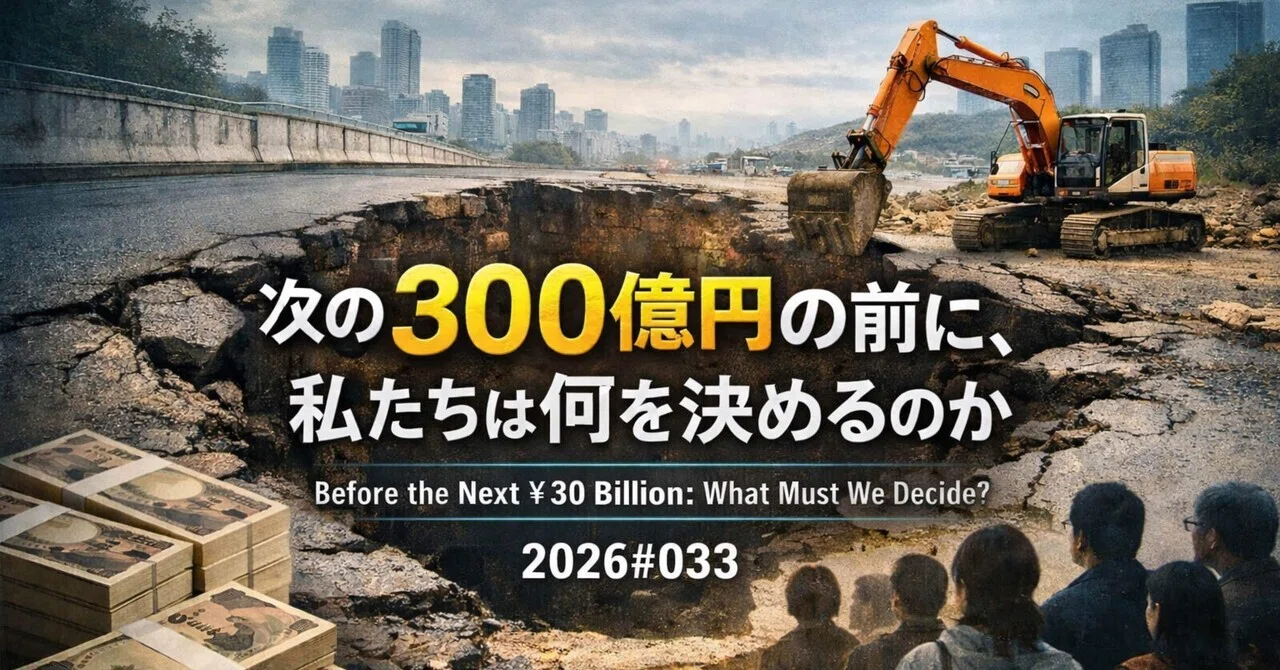 次の300億円の前に、私たちは何を決めるのか｜関根浩