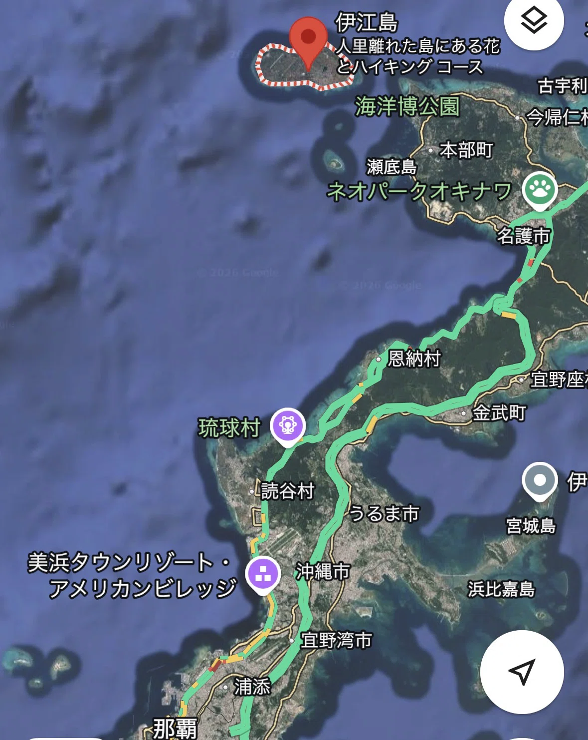春先の沖縄を巡る話③ 本部・伊江島・美ら海水族館(どこかからの話#9