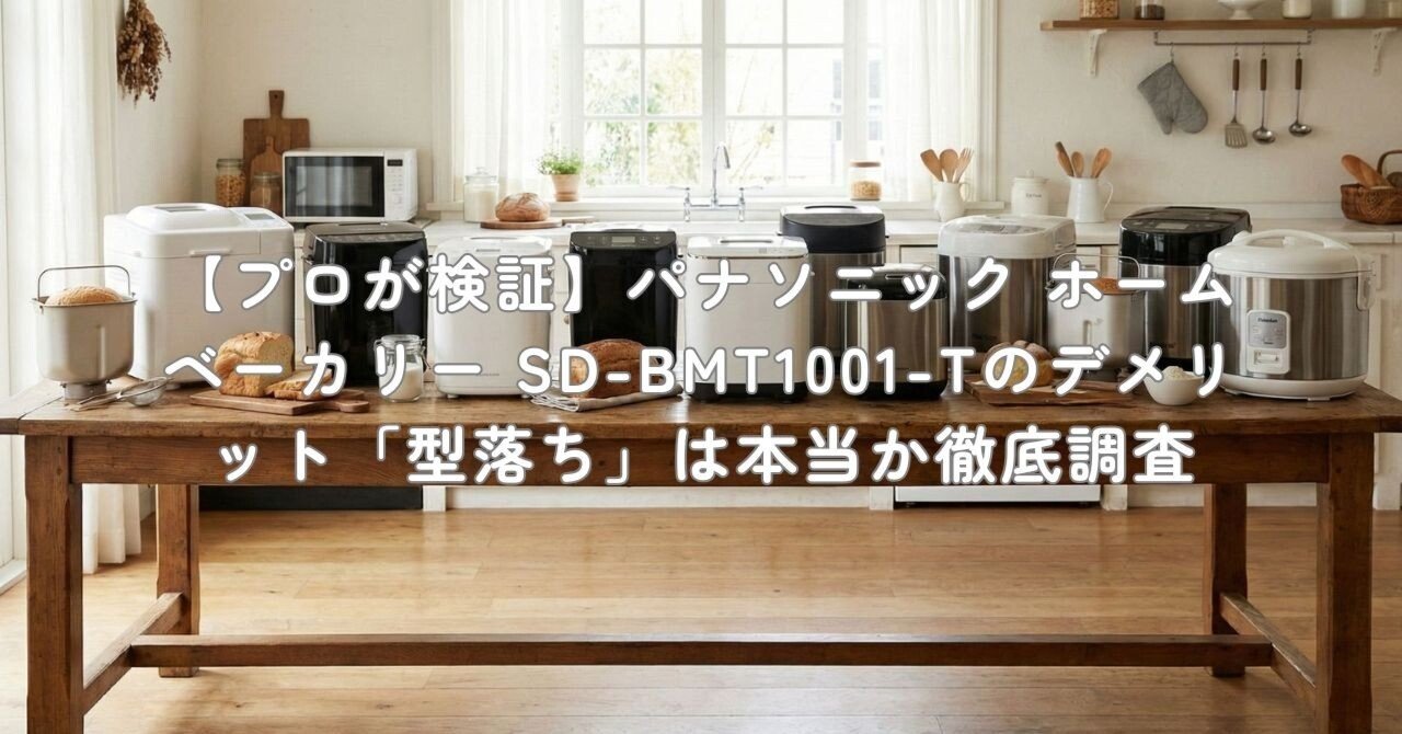プロが検証】パナソニック ホームベーカリー SD-BMT1001-Tのデメリット
