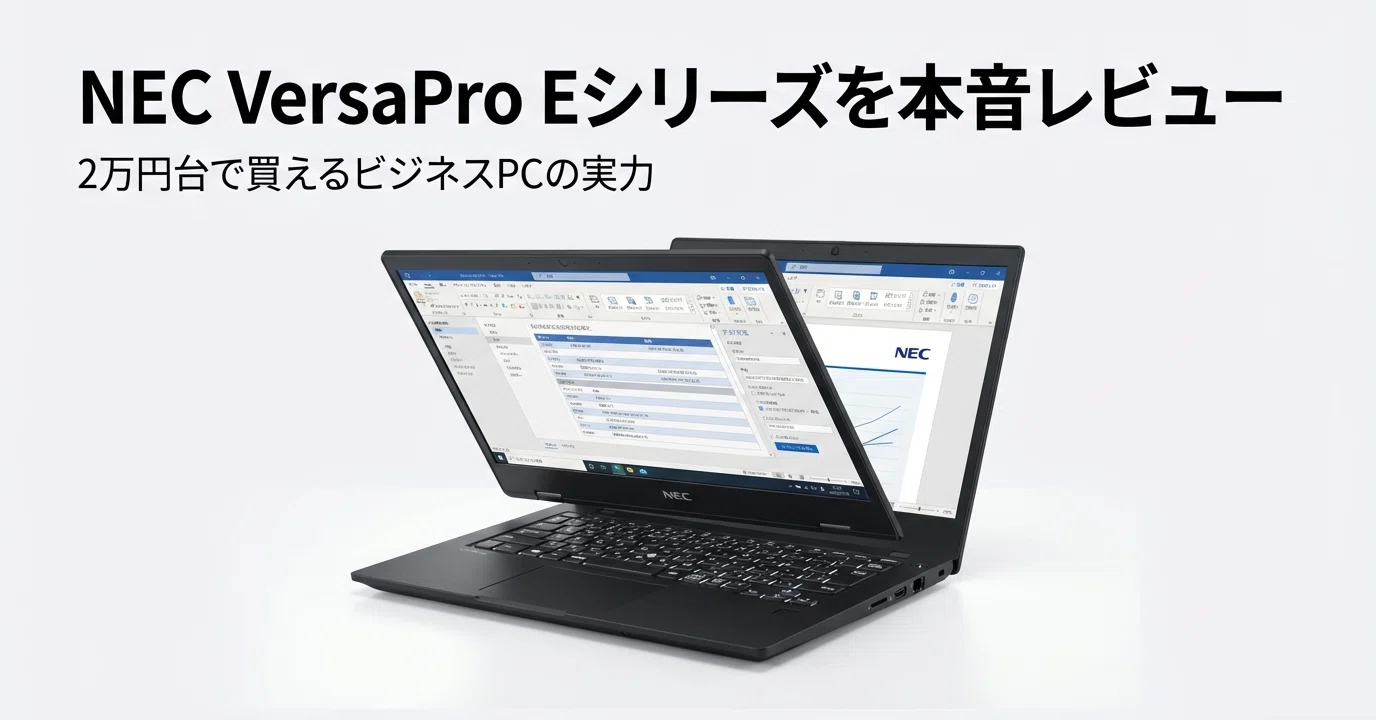 NEC VersaPro Eシリーズを本音レビュー｜2万円台で買えるビジネスPCの