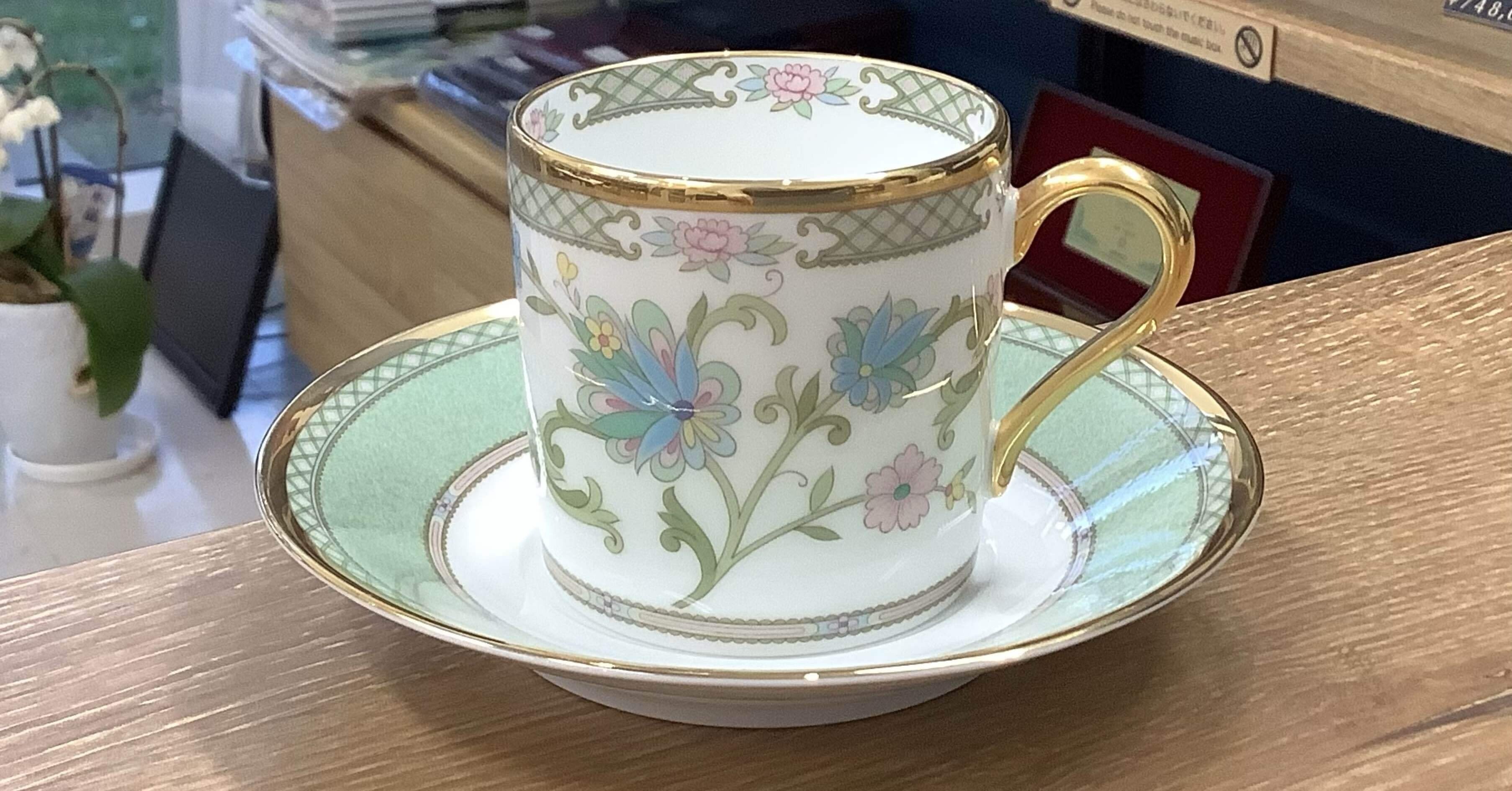 ノリタケ ヨシノ コーヒー碗皿のご紹介｜テーブルカルチャーえむすび