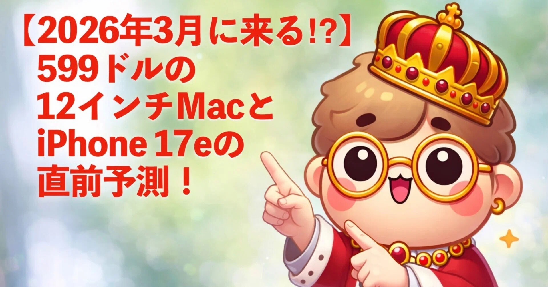 2026年3月直前】599ドルの12インチMacBook復活？Apple新製品“3日連続