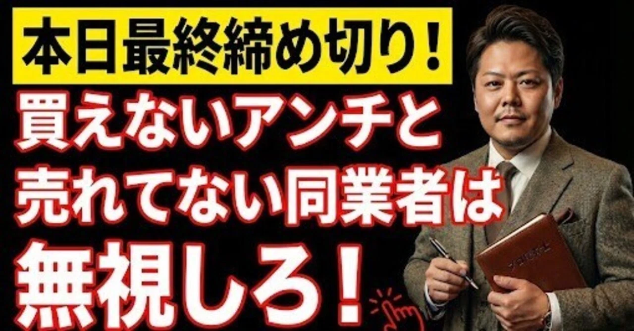 本日24:00】をもって完全に締め切ります。｜川崎タカシ@伝説の馬券士 