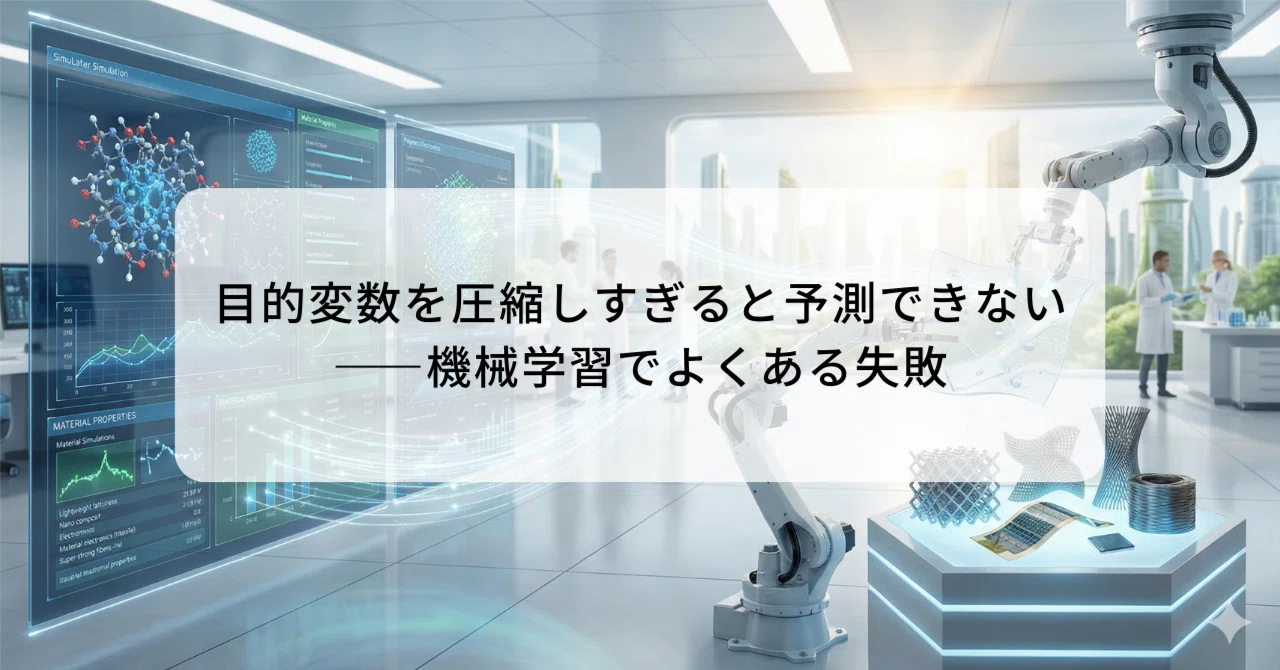Machine Making Nature Compressing the target variable too much makes prediction impossible—a ...