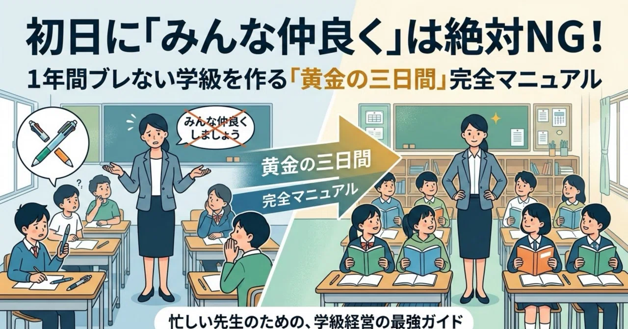 TOSS資料　伴一孝先生　黄金の３日間　① 黄金の3日間 TOSSランド | 1日目 完全シナリオ その他