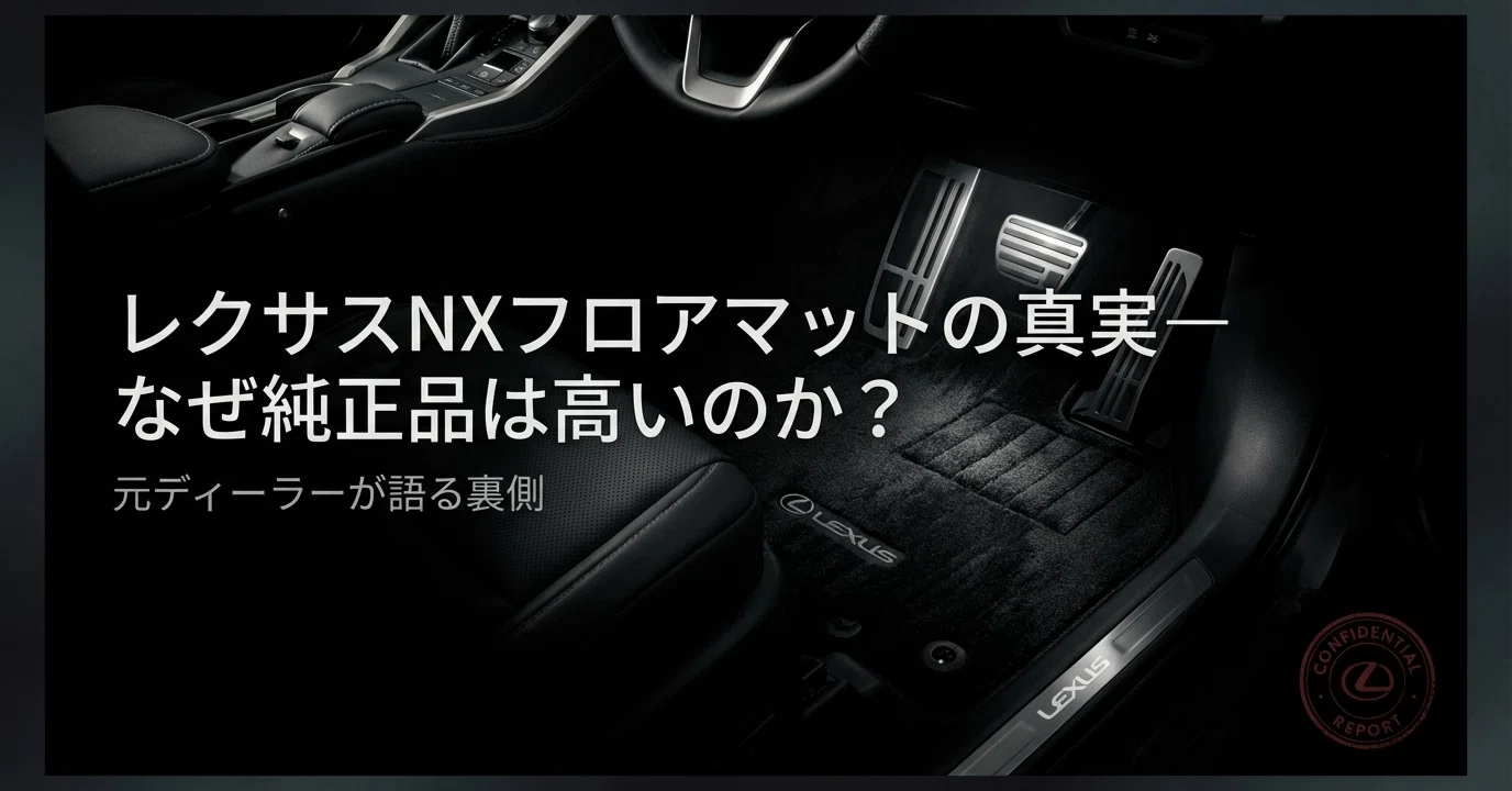 レクサスNXフロアマットの真実－なぜ純正品は高いのか？元ディーラーが 