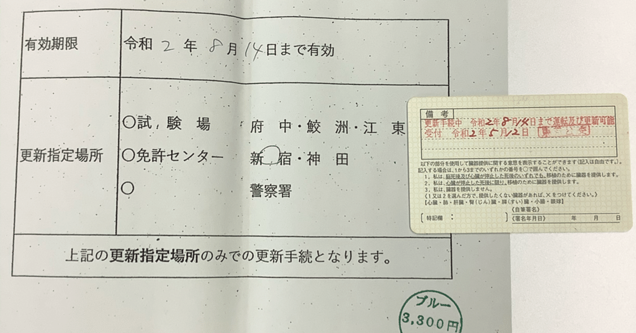 免許更新延長手続き すわっち日記 Note 免許更新延長手続き すわっち日記 Note