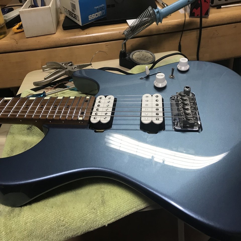 改造】Ibanez AZ ピックアップ交換 Pt.2｜あんどりゅ