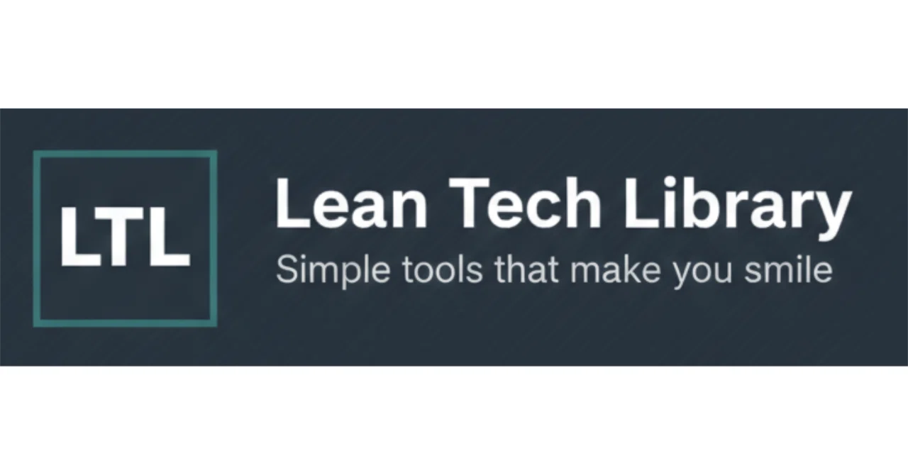 Lean Tech Library｜note