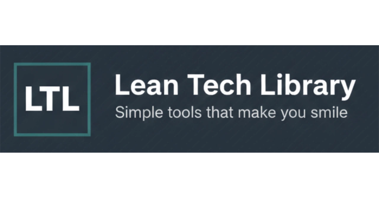 Lean Tech Lean Tech Library|note