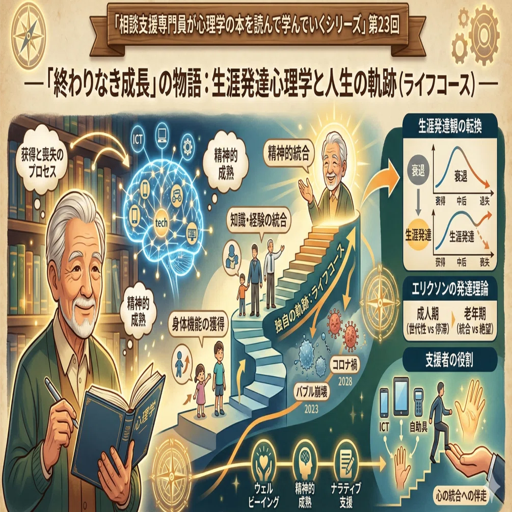 相談支援専門員が心理学の本を読んで学んでいくシリーズ その23【生涯