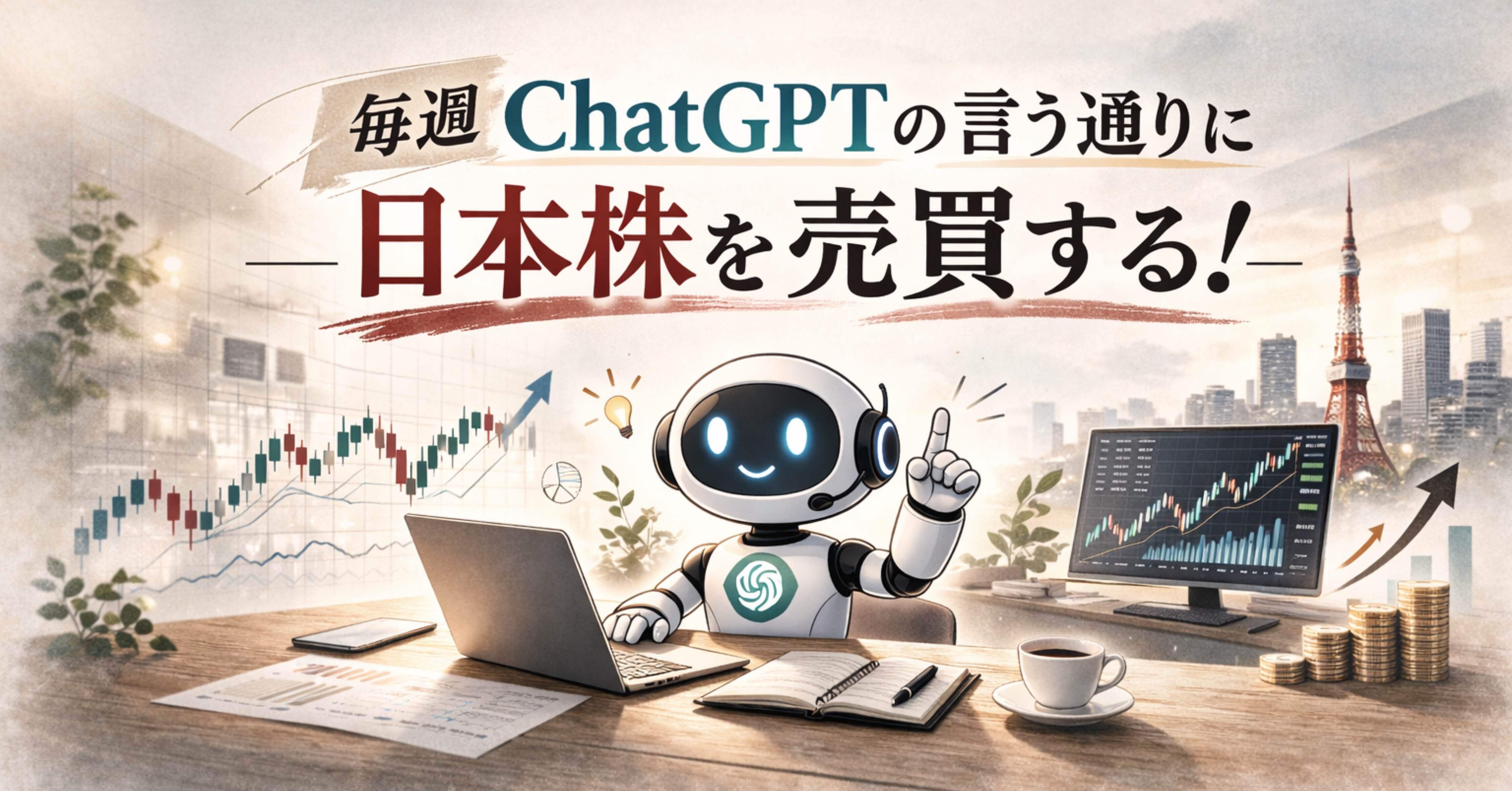 ChatGPT の言う通りに毎週日本株を売買する(1週目)｜ケミカブ